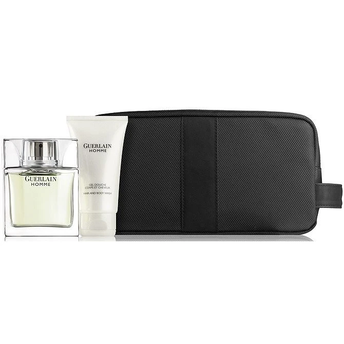 Guerlain Homme Confezione Regalo 80ml EDT + 75ml Doccia Shampoo + Borsa Da Bagno 1 Guerlain Homme Confezione Regalo 80ml EDT + 75ml Doccia Shampoo + Borsa Da Bagno